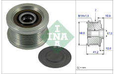 Voľnobeżka alternátora Schaeffler INA 535 0232 10