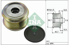 Voľnobeżka alternátora Schaeffler INA 535 0276 10