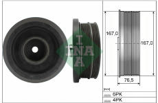 Remenica kľukového hriadeľa Schaeffler INA 544 0082 10