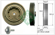 Sada remeníc, kľukový hriadel Schaeffler INA 544 0101 20