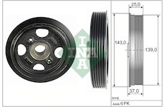 Řemenice, klikový hřídel INA 544 0109 10