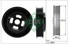 Remenica kľukového hriadeľa Schaeffler INA 544 0126 10