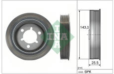 Remenica kľukového hriadeľa Schaeffler INA 544 0145 10