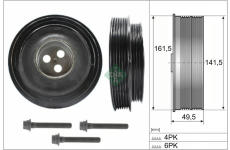 Řemenice, klikový hřídel Schaeffler INA 544 0166 20