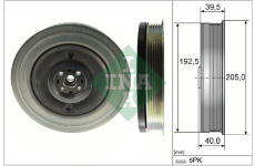 Řemenice, klikový hřídel Schaeffler INA 544 0503 10