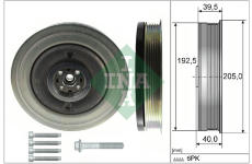 Sada remeníc, kľukový hriadel Schaeffler INA 544 0503 20