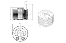 Olejový chladič, motorový olej NRF 31819