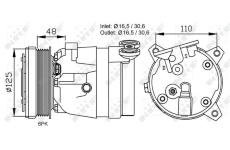 Kompresor, klimatizace NRF32022