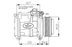 Kompresor, klimatizace NRF 32048