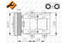 Kompresor, klimatizace NRF 32061