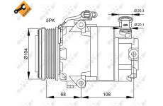 Kompresor, klimatizace NRF 32082