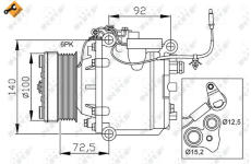 Kompresor, klimatizace NRF32165