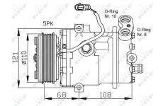 Kompresor, klimatizace NRF 32197