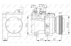 Kompresor, klimatizace NRF32200G