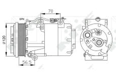 Kompresor, klimatizace NRF32250