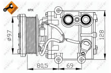 Kompresor, klimatizace NRF32401