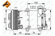 Kompresor, klimatizace NRF 32410