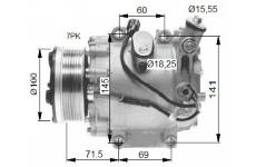 Kompresor, klimatizace NRF 32491