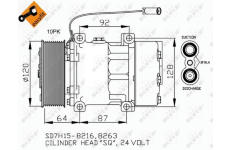 Kompresor, klimatizace NRF 32709