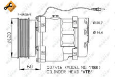 Kompresor, klimatizace NRF32711