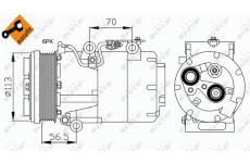 Kompresor, klimatizace NRF 32722