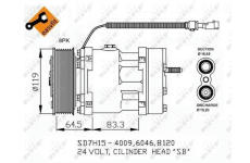 Kompresor, klimatizace NRF 32750