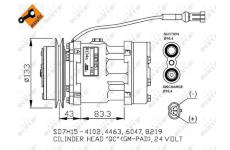 Kompresor, klimatizace NRF 32808G