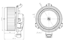 vnitřní ventilátor NRF 34277