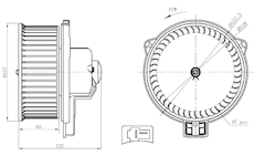 vnitřní ventilátor NRF 34291