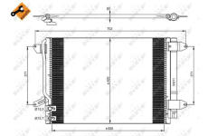 Kondenzátor klimatizácie NRF 350028