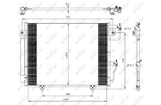 Kondenzátor, klimatizace NRF 350049