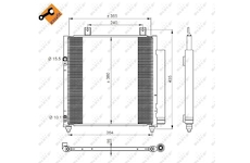 Kondenzátor klimatizácie NRF 350221
