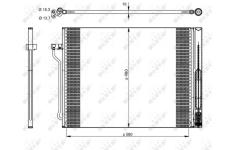 Kondenzátor klimatizácie NRF 350325