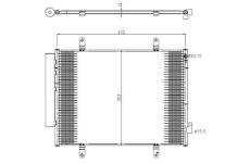 Kondenzátor, klimatizace NRF 350371