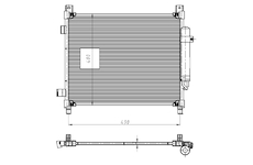 Kondenzátor, klimatizace NRF 350420