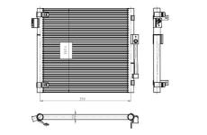 Kondenzátor, klimatizace NRF 350447