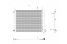 Kondenzátor, klimatizace NRF 350469