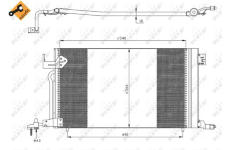 Kondenzátor klimatizácie NRF 35304