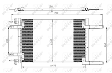 Kondenzátor, klimatizace NRF35493