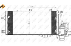 Kondenzátor klimatizácie NRF 35531