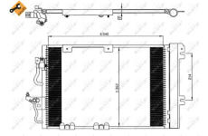 Kondenzátor klimatizácie NRF 35554