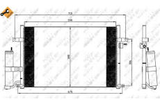 Kondenzátor klimatizácie NRF 35573
