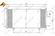 Kondenzátor, klimatizace NRF35855