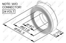 Cívka, magnetická spojka (kompresor) NRF 38448