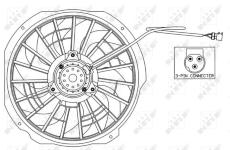 Ventilátor chladenia motora NRF 47025