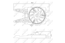 Větrák, chlazení motoru NRF 47248