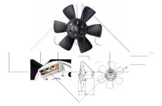 Ventilátor chladenia motora NRF 47391