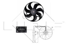 Ventilátor chladenia motora NRF 47397