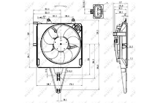 Větrák, chlazení motoru NRF 47431