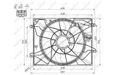 Větrák, chlazení motoru NRF 47560